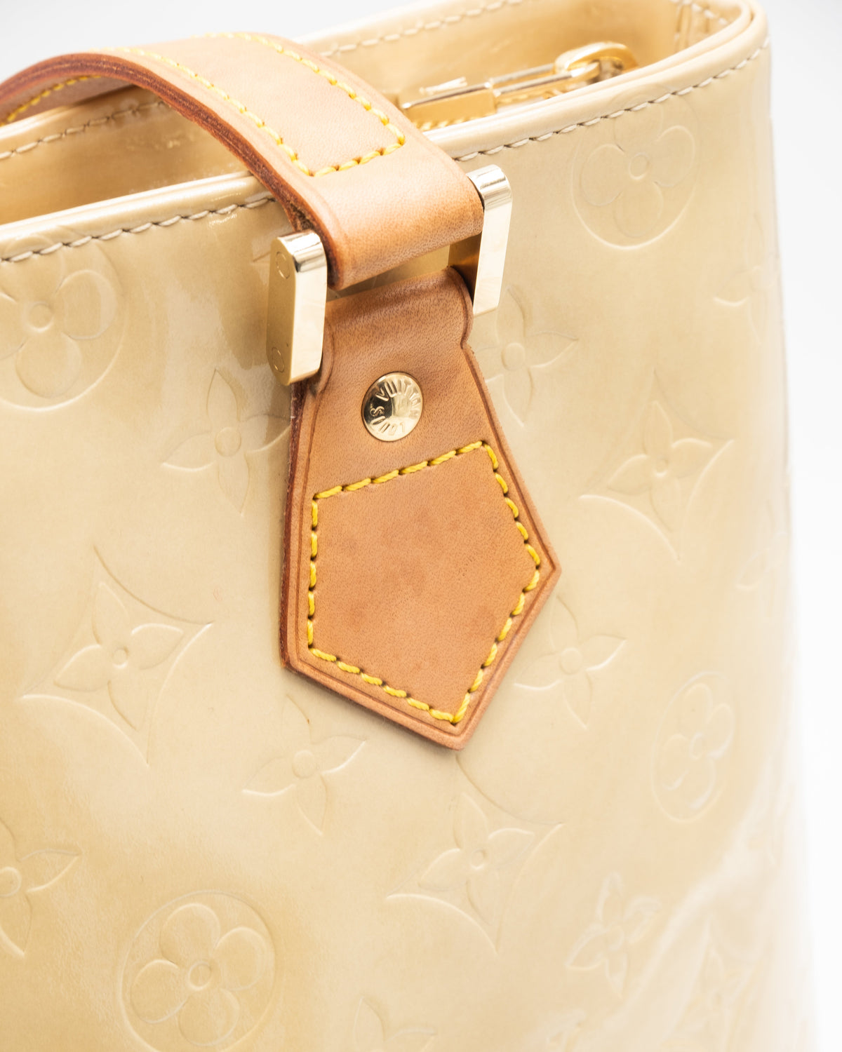 Sac cabas Louis Vuitton Vernis Houston beige