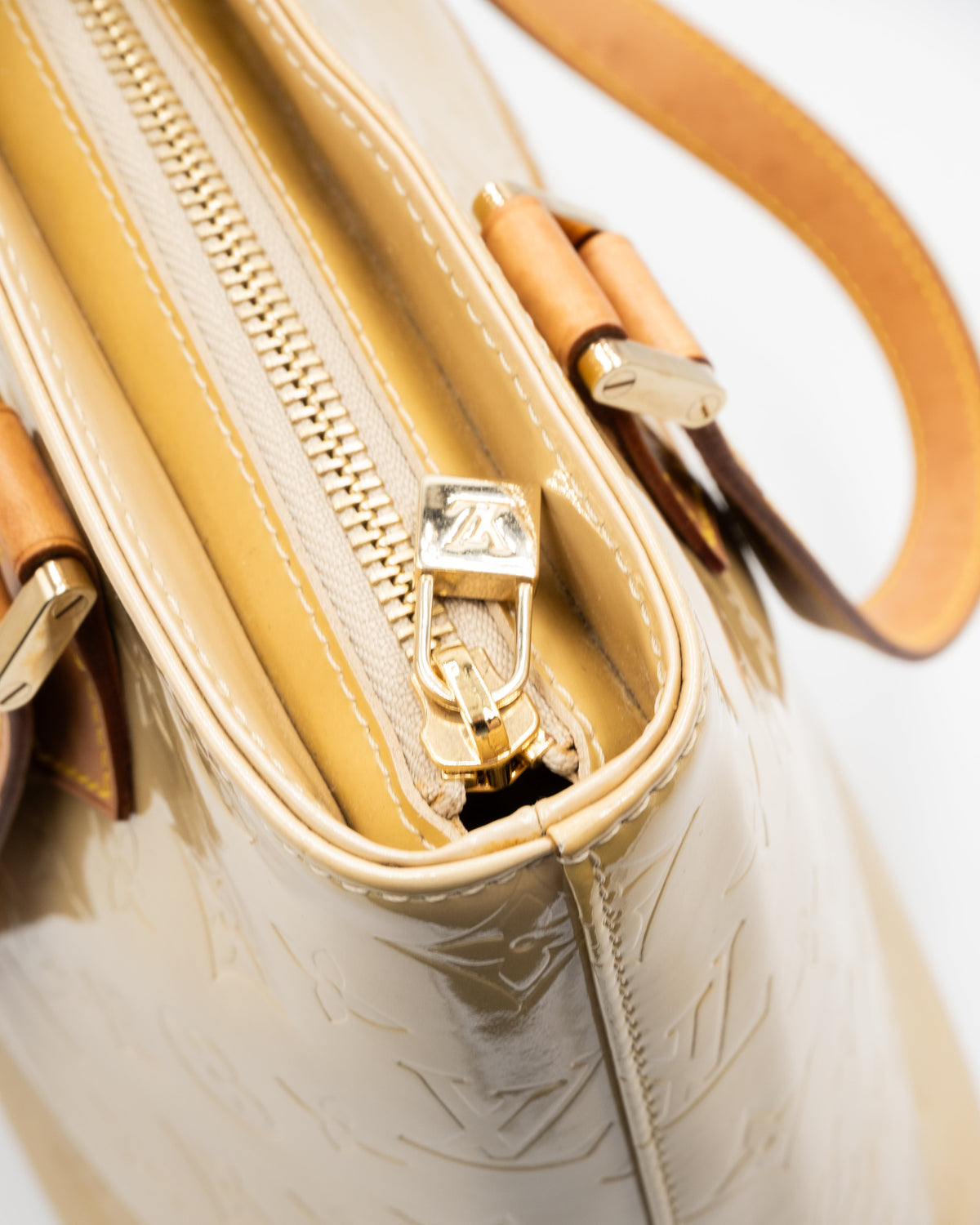 Sac cabas Louis Vuitton Vernis Houston beige