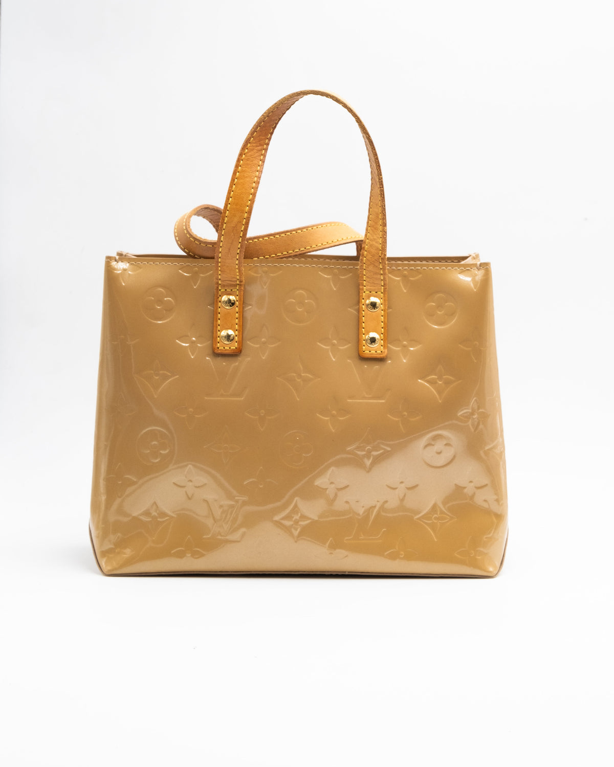 Louis Vuitton Sac à main Vernis Reade PM Beige