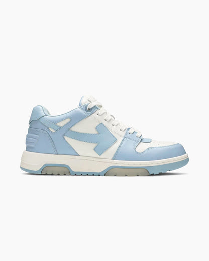 Out Of Office OOO Calf Leather White Light Blue