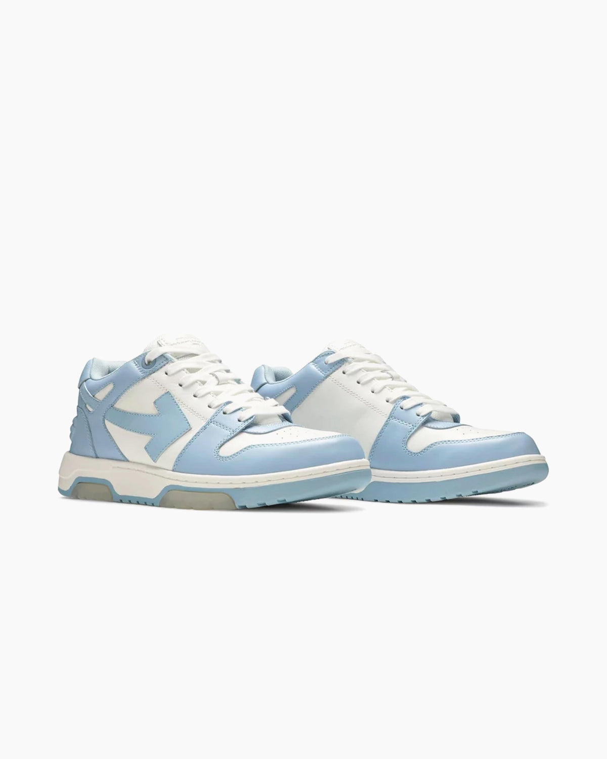 Out Of Office OOO Calf Leather White Light Blue
