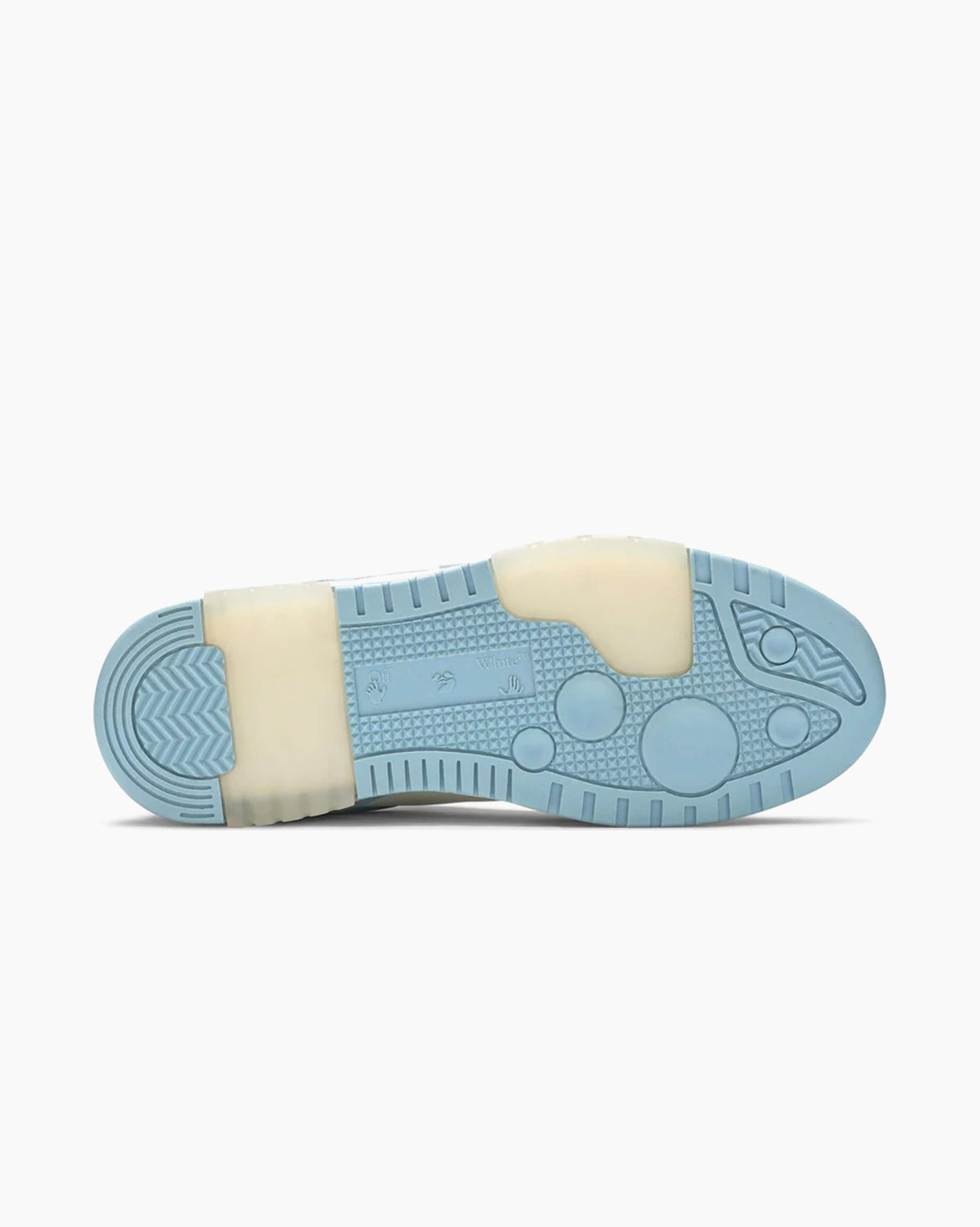 Out Of Office OOO Calf Leather White Light Blue