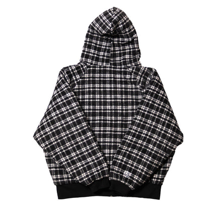 LOCKD Veste Puffer Tartan Noir
