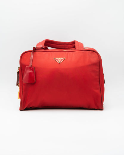 Prada Sac à Main Nylon Red