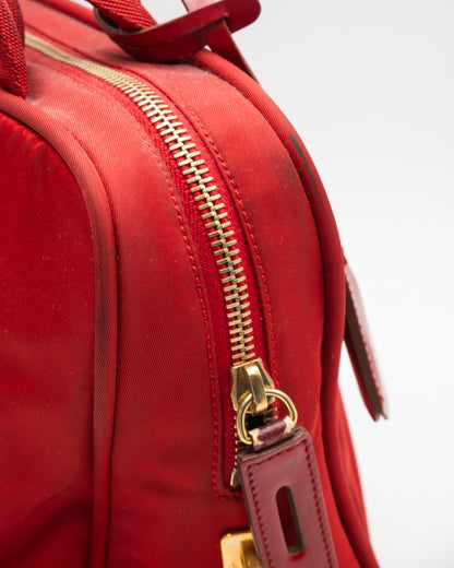 Prada Sac à Main Nylon Red