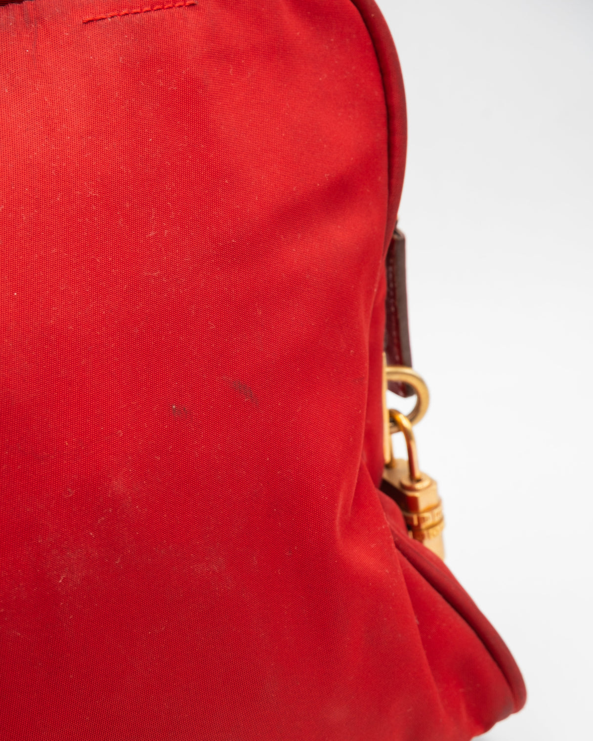 Prada Sac à Main Nylon Red