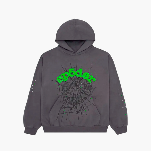 Sp5der Hoodie Wait Web Gris