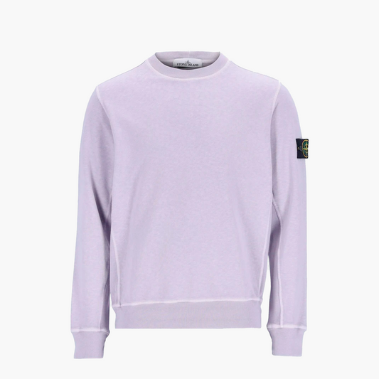 Stone Island Pull Crewneck Lila délavé