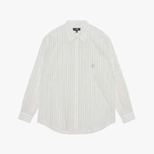 Stussy Chemise Stripe Classic Blanc