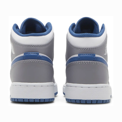 Air Jordan 1 Mid True Blue Cement