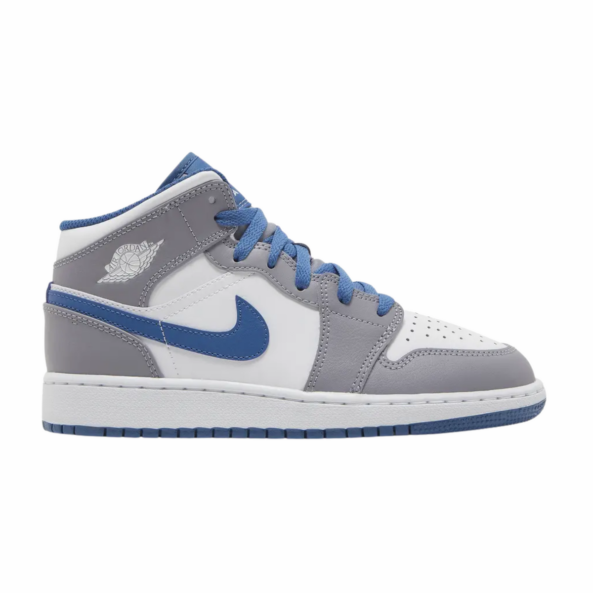 Air Jordan 1 Mid True Blue Cement