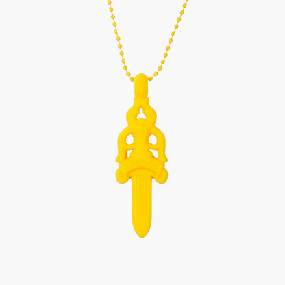 Chrome Hearts Collier Dagger Silicone Jaune