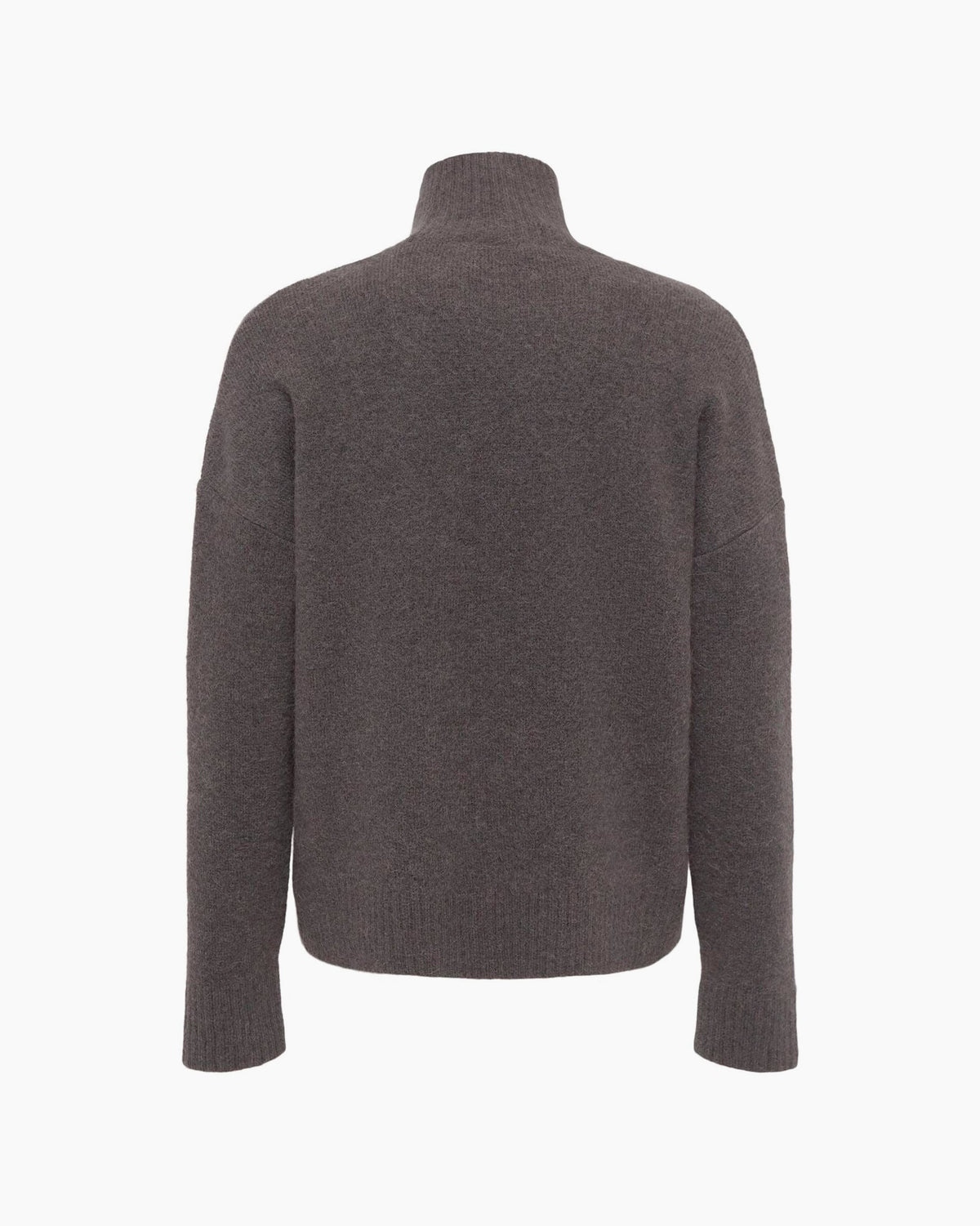 Ami Paris Pull Col Cheminée Ami de Coeur Rouge Marron