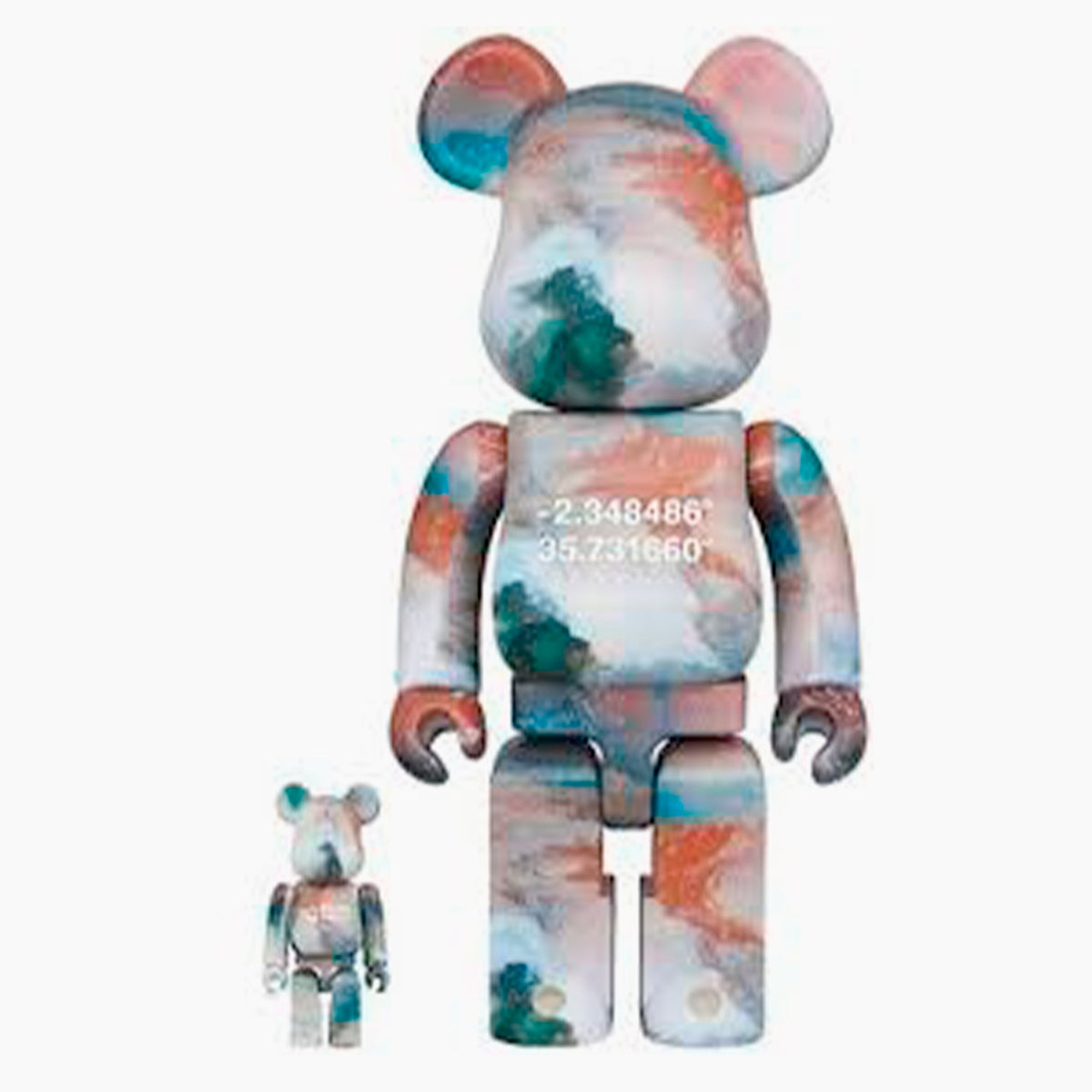 Bearbrick x Benjamin Grant (Aperçu) Ensemble 100% & 400% Lac Natron