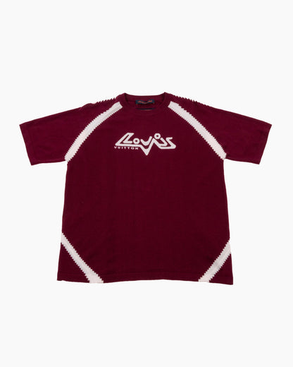 Louis Vuitton T-Shirt - Intarsia - Bordeaux