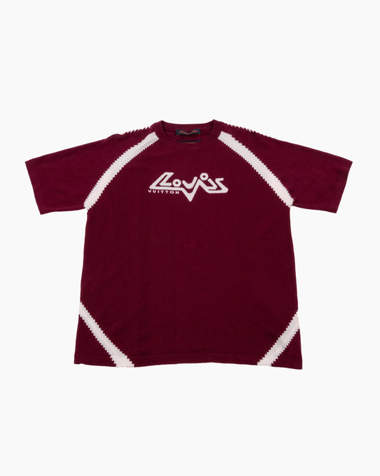 Louis Vuitton T-Shirt - Intarsia - Bordeaux