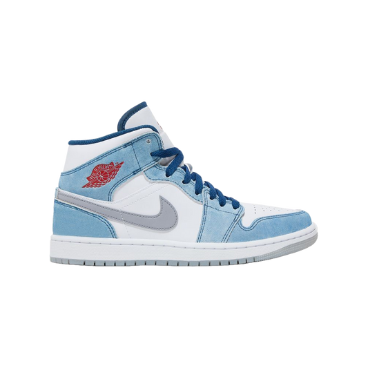 Air Jordan 1 Mid French Blue Fire Red