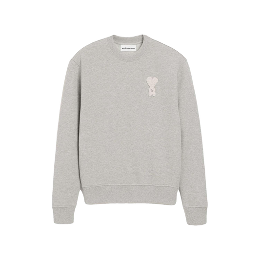 AMI Paris Crewneck Grey Classic Fit