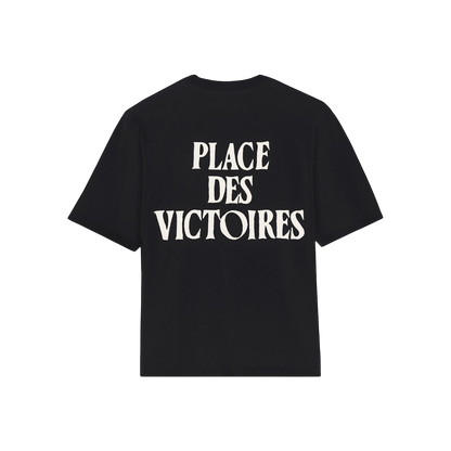Ami Paris T-shirt Place des Victoires noir