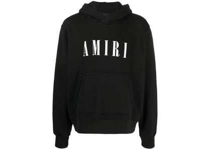 Amiri Logo Print Hoodie Black