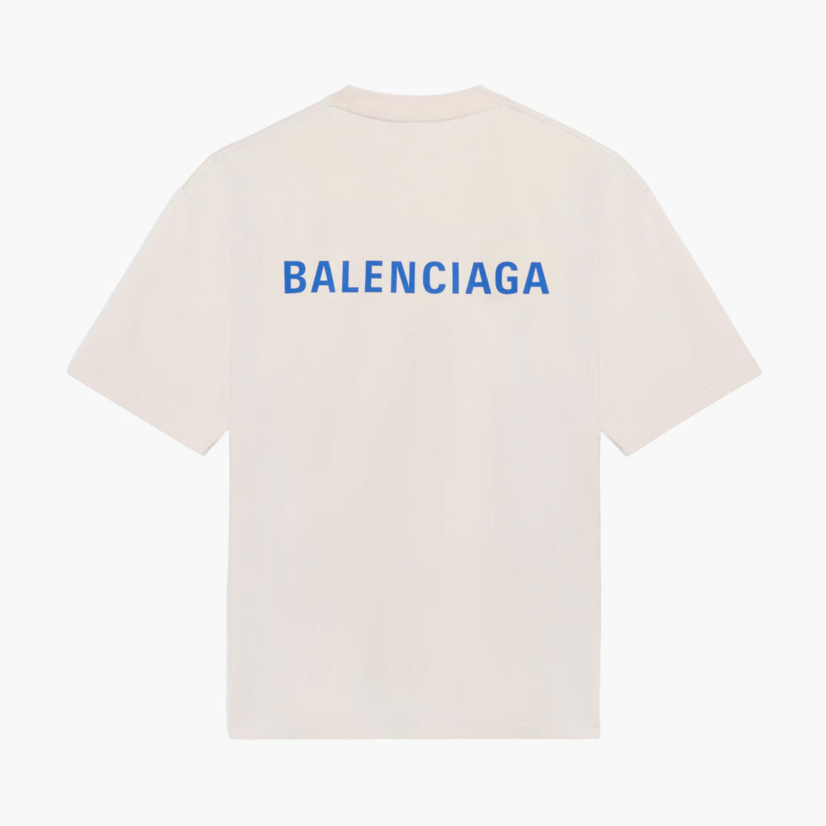 Balenciaga T-Shirt Back Logo Crème