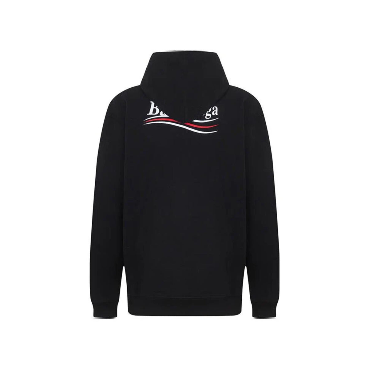 Balenciaga Hoodie Political Campaign Logo Brodé Noir