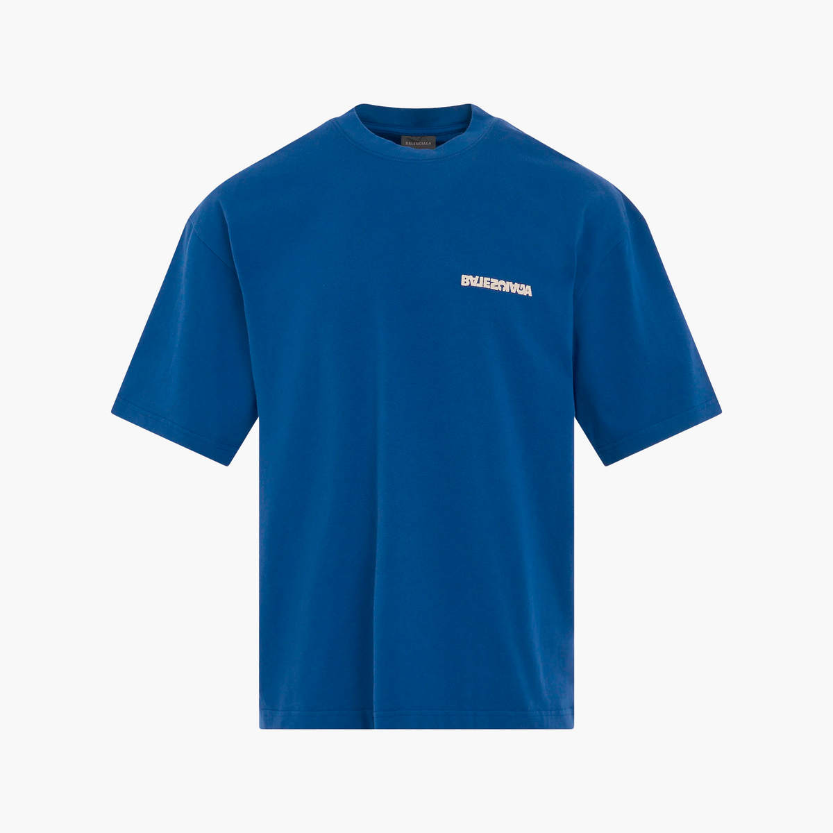 Balenciaga T-Shirt Logo Bleu