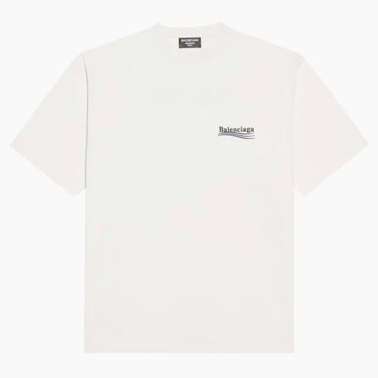 Balenciaga T-Shirt Political Campaign Bleu clair