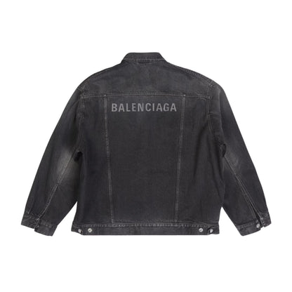 Balenciaga Veste Oversize Jean Noir