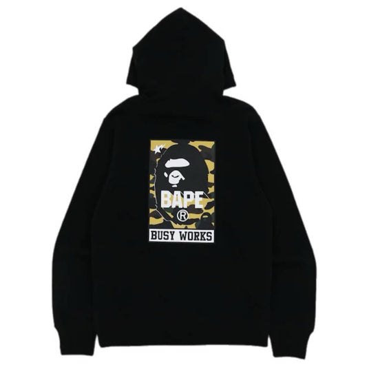A Bathing Ape Bape Busy Works Hoodie Black 2021
