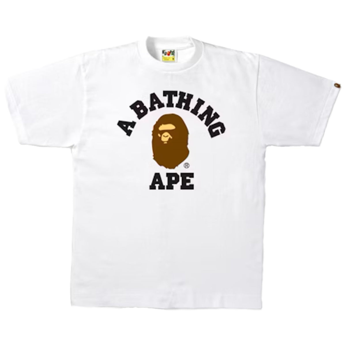 Bape College Tee White