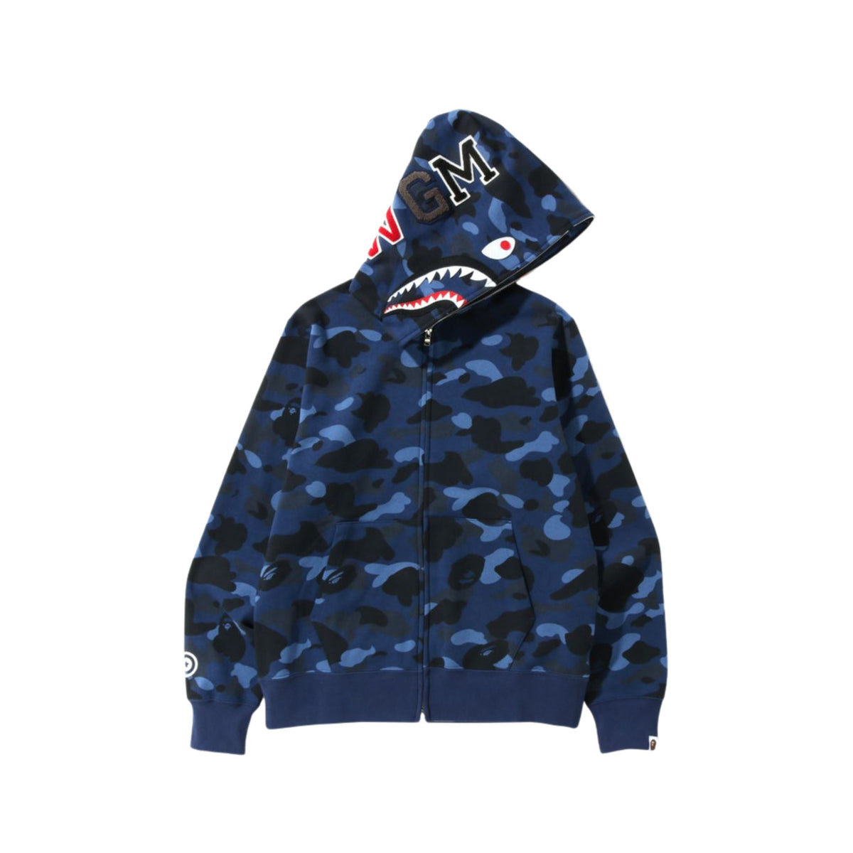 BAPE Color Camo Shark Full Zip Navy Busy Shark
