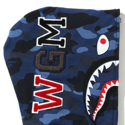 BAPE Color Camo Shark Full Zip Navy Busy Shark