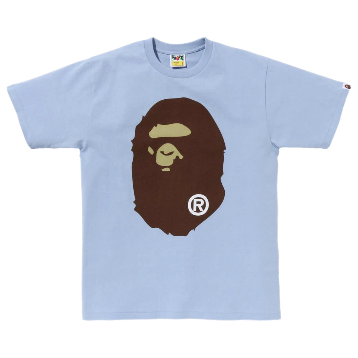 Bape Pigment Big ape Head Tee Sax 2023