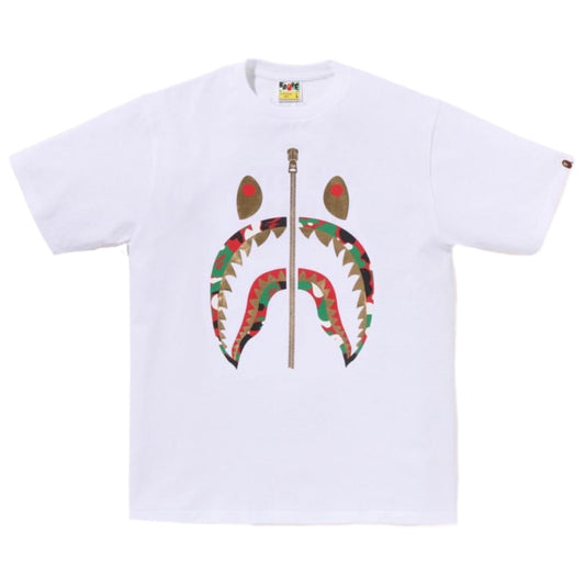 A Bathing Ape Bape Shark 4th Anniversary Dubai Tee White 2023