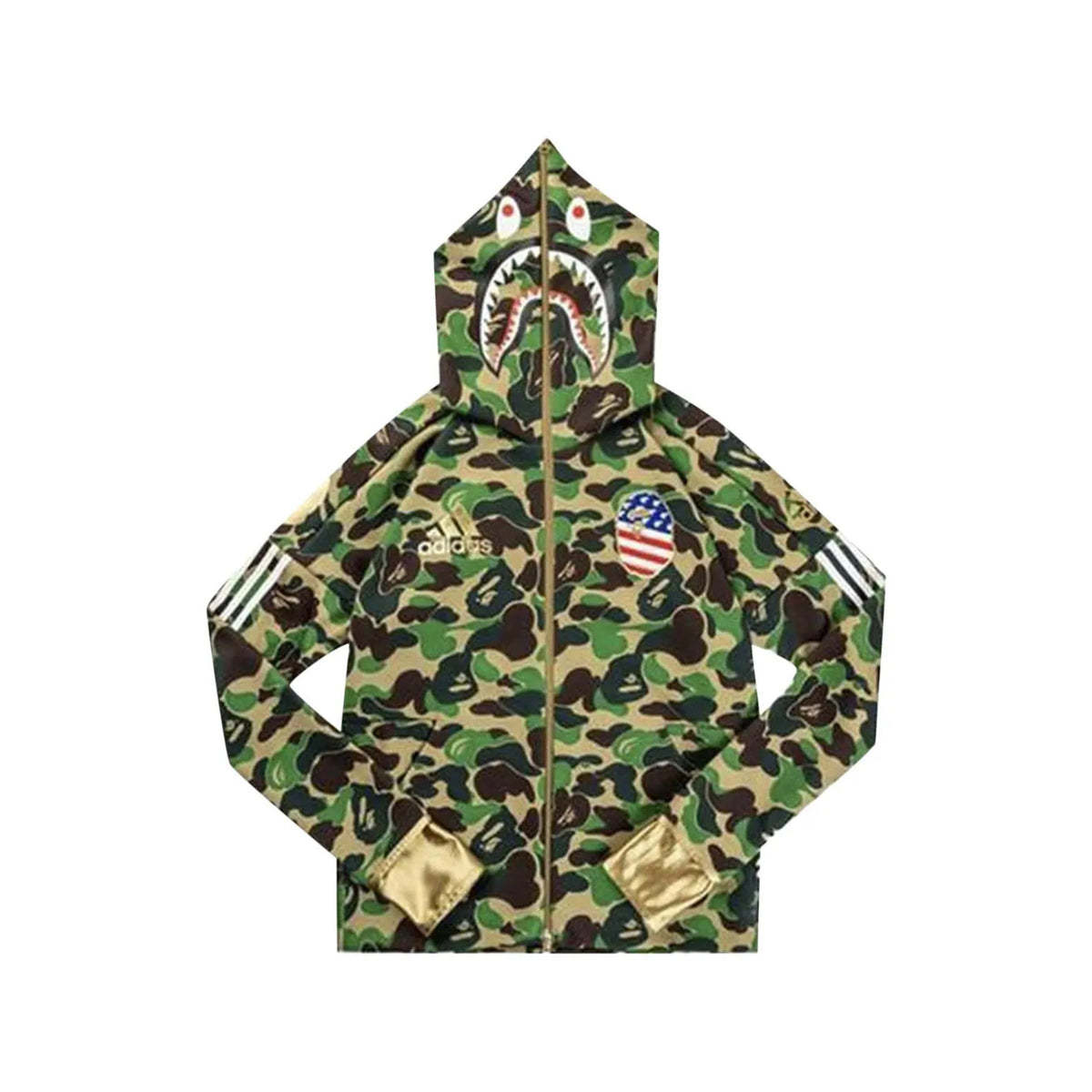 Bape x adidas Shark Hoodie Camo
