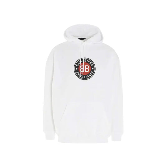 Balenciaga Hoodie BB Logo Blanc