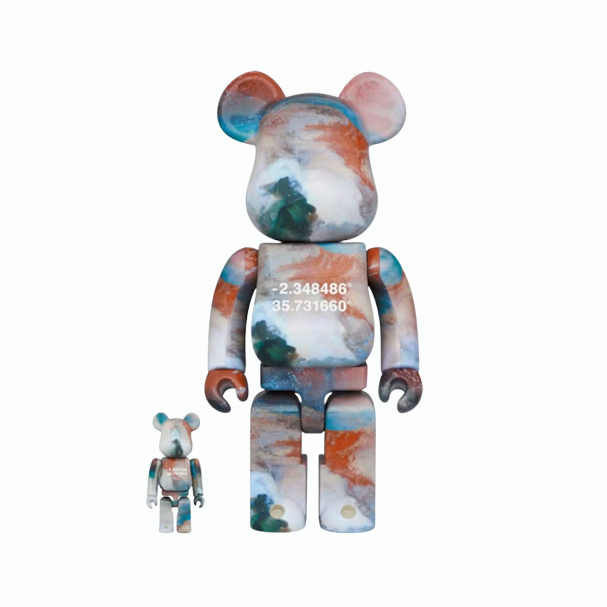 Bearbrick x Benjamin Grant (Aperçu) Ensemble 100% & 400% Lac Natron
