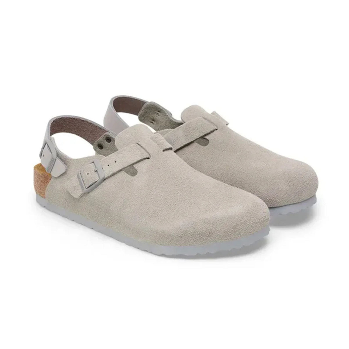 Birkenstock Tokio II Suede Stone Coin