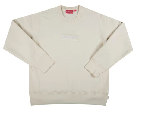 Box Logo Crewneck 'Natural'