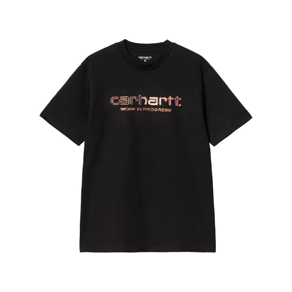 Carharrt T-shirt Solar Chrome Script Noir