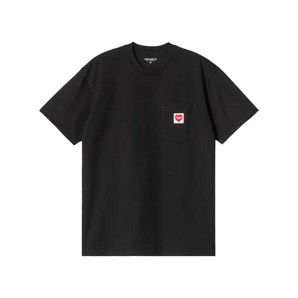 Carhartt T-shirt Pochet Coeur Noir