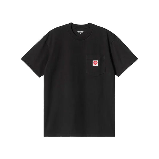 Carhartt T-shirt Pochet Coeur Noir
