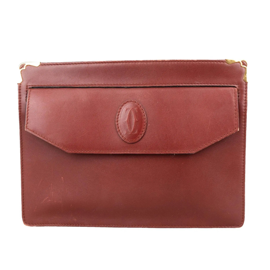 Cartier Pochette Cuir Bordeaux