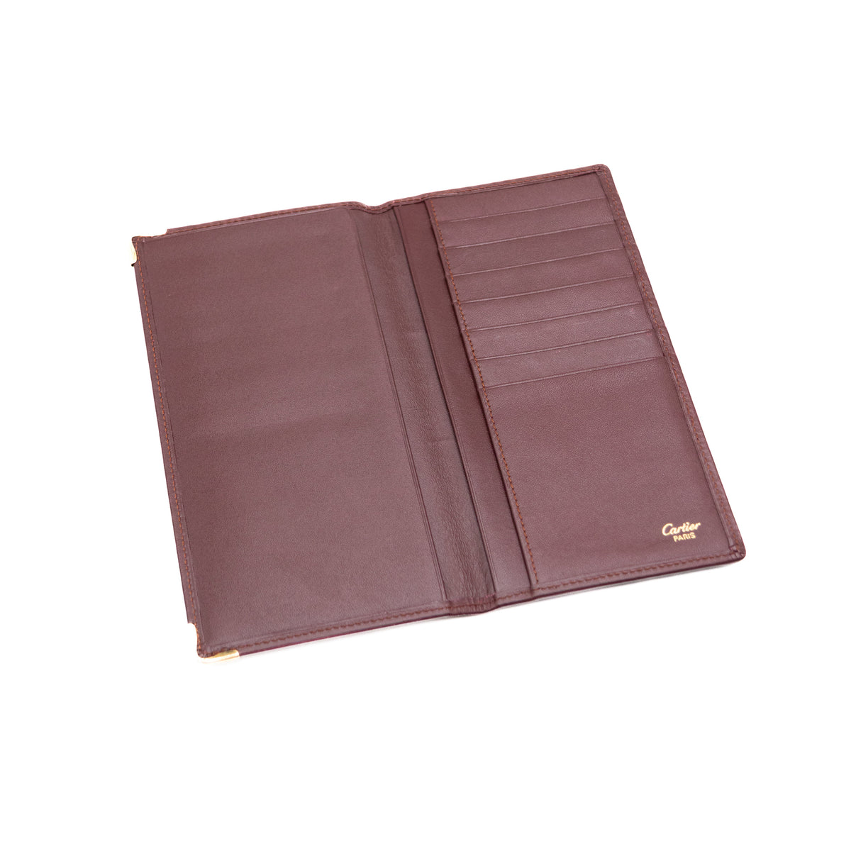 Cartier Portefeuille Long Bordeaux