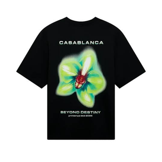 Casablanca T-Shirt Oversized Glitch Orchid