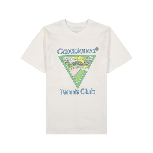 Casablanca T-shirt Tennis Club Blanc