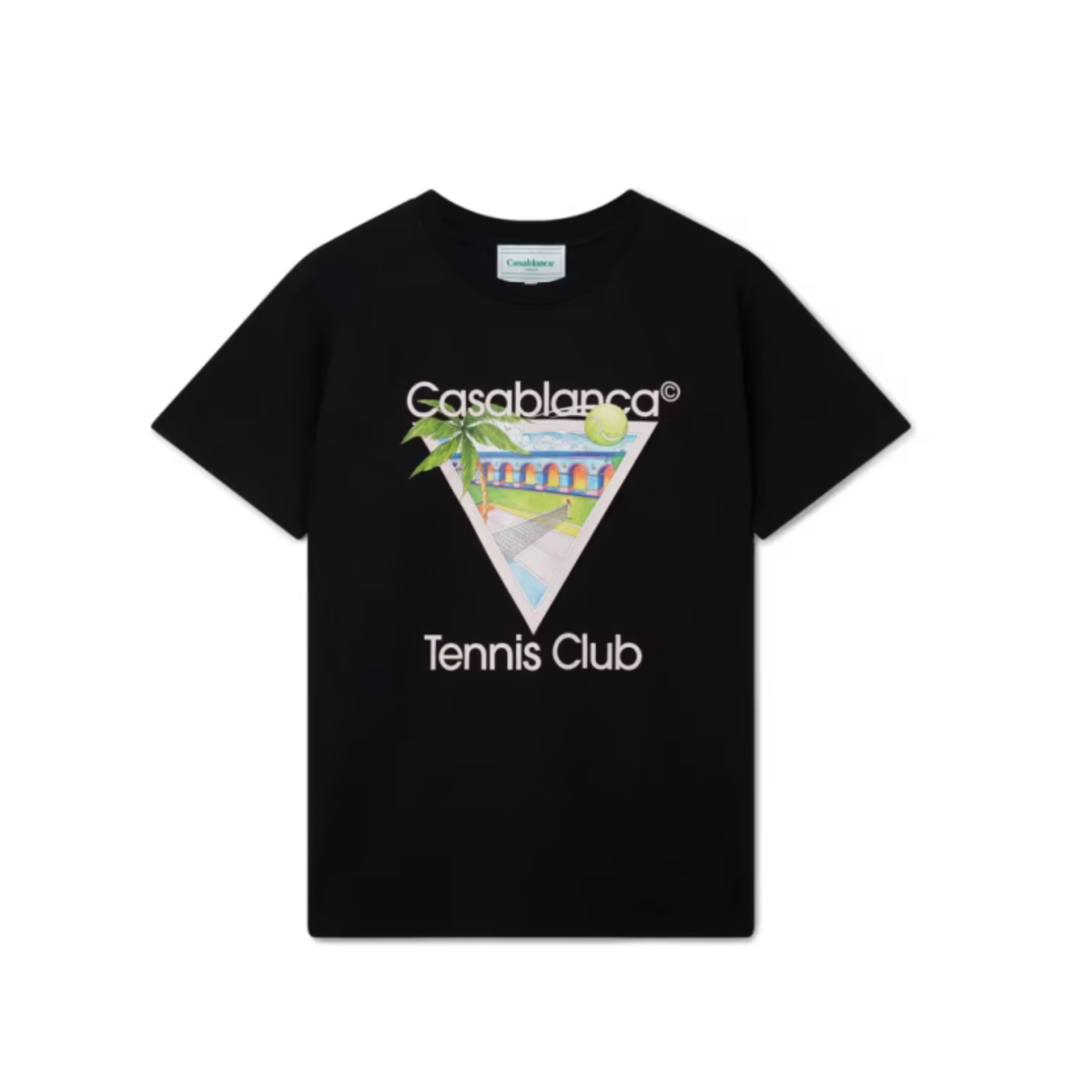Casablanca T-shirt Tennis Club Noir