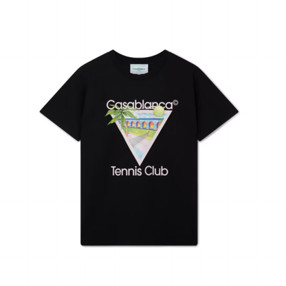 Casablanca T-shirt Tennis Club Noir