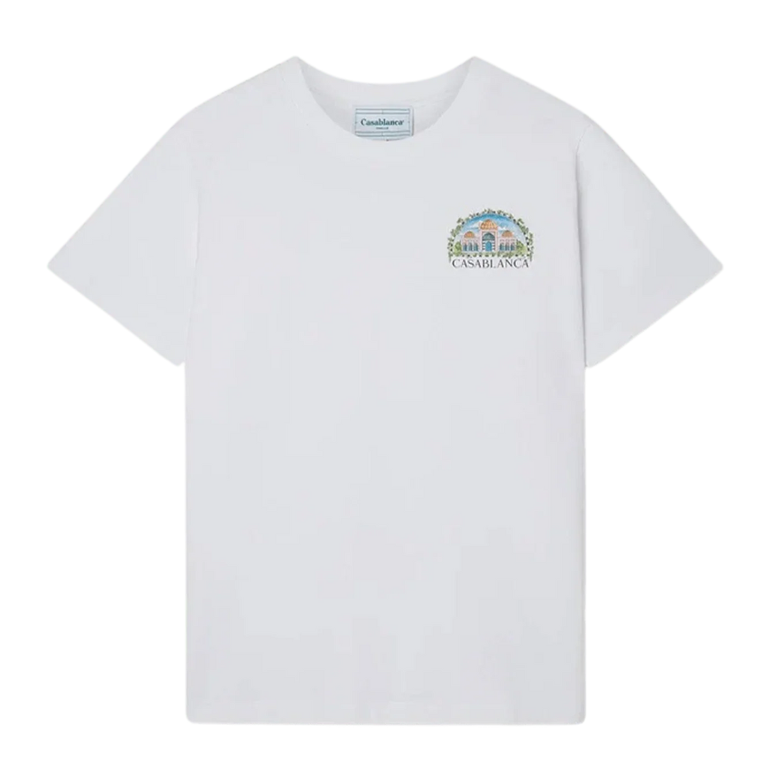 Casablanca T-shirt Vue de Damas Blanc